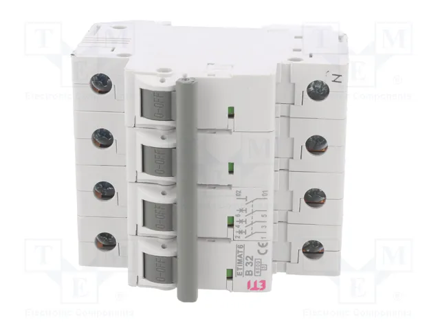 ETI POLAM Interruptor magnetotérmico ETIMAT 6 3P+N B32