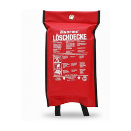 NOFIRE Löschdecke NO 160x180 POLY 1C, Manta ignífuga de 160x180 cm en Polibag para fuegos de cocina