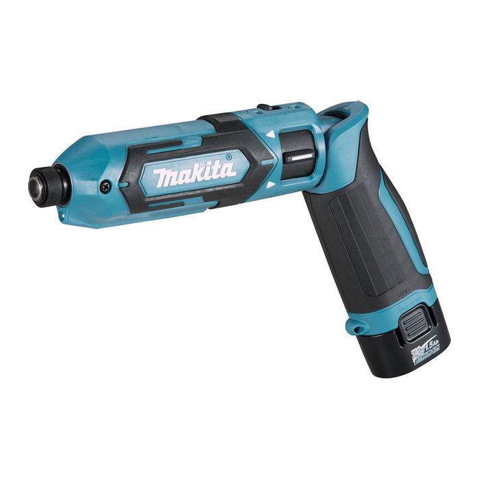 Makita TD022DSE Atornillador de impacto articulado 7,2V (Azul/Negro, 2x Baterías Li-Ion 1,5Ah)