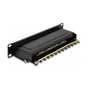 DeLOCK Patch Panel 10″ Cat.6A de 8 puertos 1U