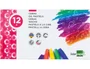 Liderpapel Lápices de cera semi blanda, colores intensos, papel antimanchas, caja 12 unidades colores surtidos