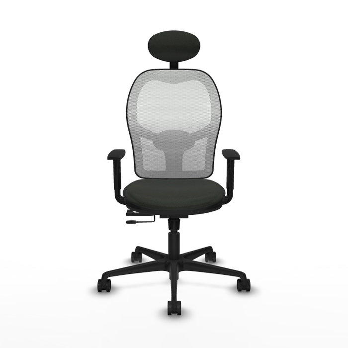 PIQUERAS Y CRESPO Silla de oficina Jorquera Sincro/Traslack Negro/Blanco