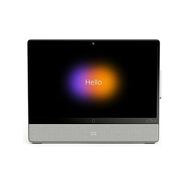 Cisco Webex Desk Pro, Sistema de Videoconferencia Todo en Uno con Pantalla Táctil LCD 27" 4K UHD (3840x2160), WiFi, Webcam 12 MP, Micrófono, HDMI/USB, Plata