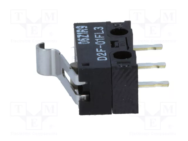Aratas (Formerly Omron Components) Microconmutador SNAP ACTION D2F-01FL3 SPDT