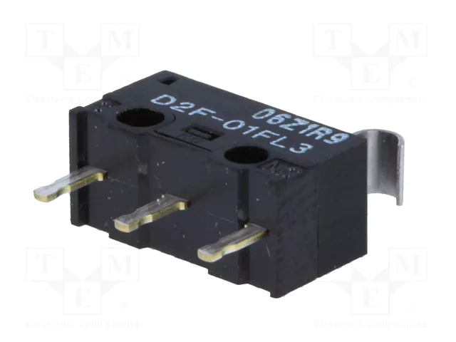 Aratas (Formerly Omron Components) Microconmutador SNAP ACTION D2F-01FL3 SPDT