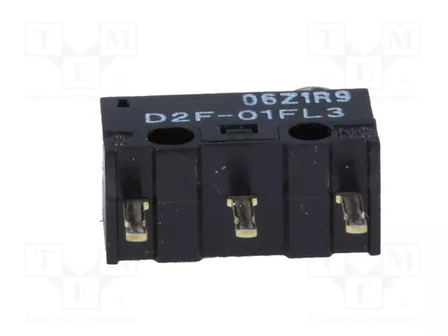 Aratas (Formerly Omron Components) Microconmutador SNAP ACTION D2F-01FL3 SPDT