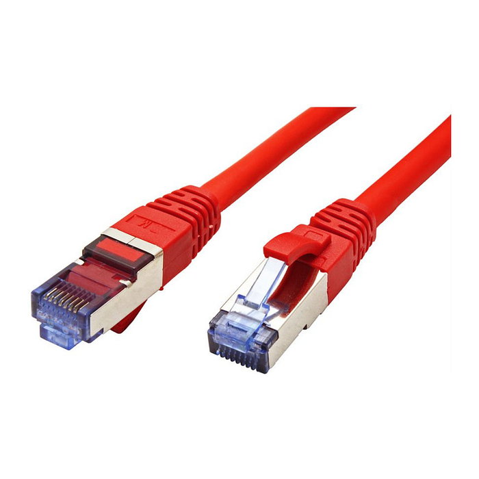 VALUE Patchkabel Cat.6A S/FTP 0,3 m Rojo
