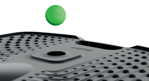 Leitz Alfombrilla Antifatiga Ergo Active 53730089, Antideslizante, Fácil de Limpiar, Diseño de Burbuja, Gris Oscuro