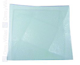 OMS Piles Plato Diamante Cristal 18 cm (Set de 4)