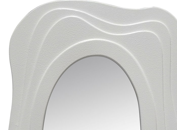 DKD Home Decor Espejo de Madera Blanco Chic Moderno Colección Hao artde 165 x 90 x 4 cm