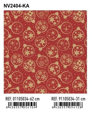 Papel De Regalo Bobina Basika 62 Cm X 80 M (4 Kg Aprox.) Navidad (Nv2404-Ka 62 Cm) Papel De Regalo Bobina Basika 62 Cm X 80 M (4 Kg Aprox.) Navidad (Nv2404-Ka 62 Cm)