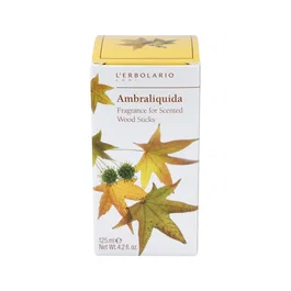 L'ERBOLARIO Ambraliquida Fragancia en Aceite con Palitos Mikados, Ambrosada para el Hogar, 125 ml