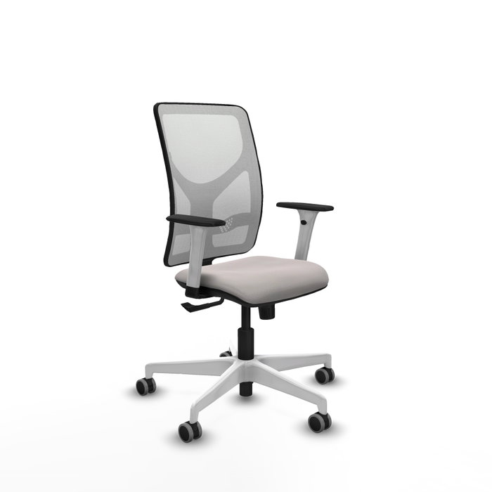 PIQUERAS Y CRESPO Silla de oficina Motilla Blanca con mecanismo Sincro PIQUERAS Y CRESPO Silla de oficina Motilla Blanca con mecanismo Sincro
