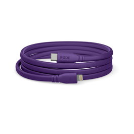 RODE SC19 Cable USB-C a Lightning MFi 1.5m Morado para Micrófonos