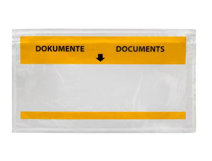 Q-connect Sobre Autoadhesivo Portadocumentos 225x122 mm Multilingüe Transparente Paquete 1000