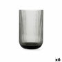Bidasoa Vaso Alto Vidrio Fosil Gris 46 cL (6 Unidades) inevitable