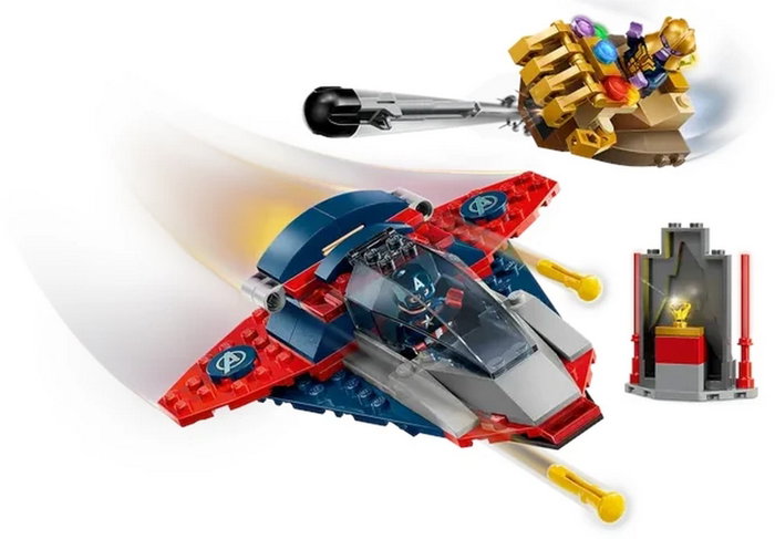 LEGO Marvel 76319 Capitán América vs. Thanos con avión de juguete LEGO Marvel 76319 Capitán América vs. Thanos con avión de juguete