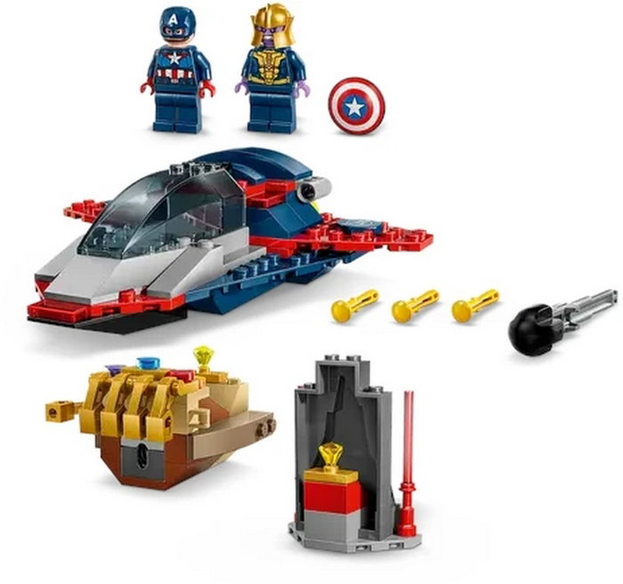 LEGO Marvel 76319 Capitán América vs. Thanos con avión de juguete LEGO Marvel 76319 Capitán América vs. Thanos con avión de juguete