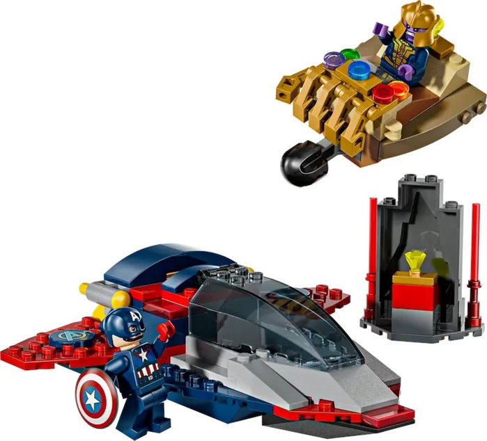 LEGO Marvel 76319 Capitán América vs. Thanos con avión de juguete LEGO Marvel 76319 Capitán América vs. Thanos con avión de juguete