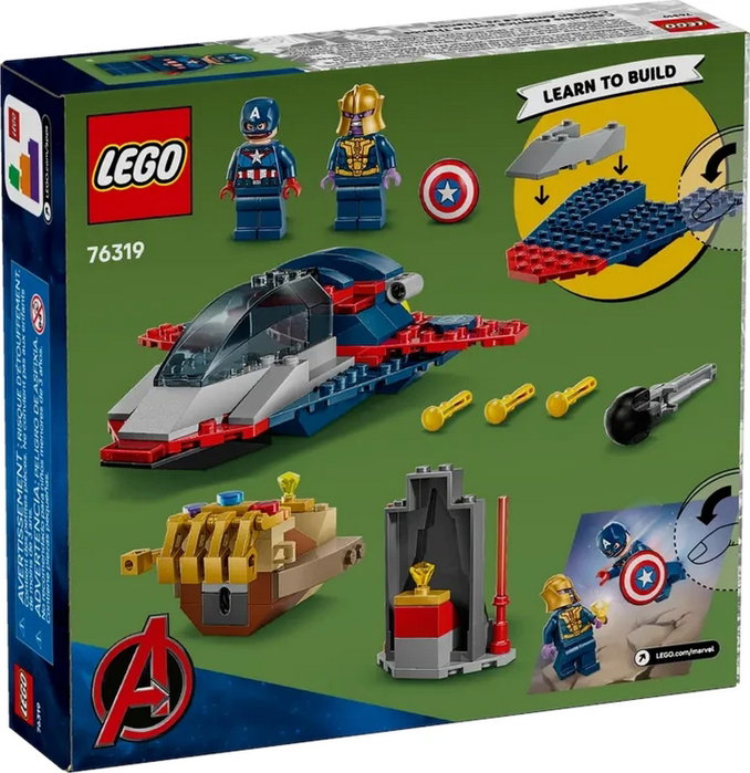 LEGO Marvel 76319 Capitán América vs. Thanos con avión de juguete LEGO Marvel 76319 Capitán América vs. Thanos con avión de juguete