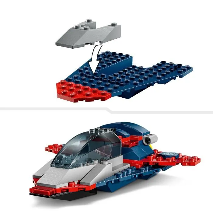 LEGO 76319 Marvel Capitán América vs. Thanos Avión de juguete para niños a partir de 4 años