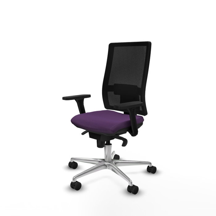 PIQUERAS Y CRESPO Silla de oficina Horna con mecanismo Sincro, Morado y Negro PIQUERAS Y CRESPO Silla de oficina Horna con mecanismo Sincro, Morado y Negro