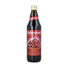 Rabenhorst Zumo de Arándano Rojo Americano BIO 750 ml - 100% Puro Prensado