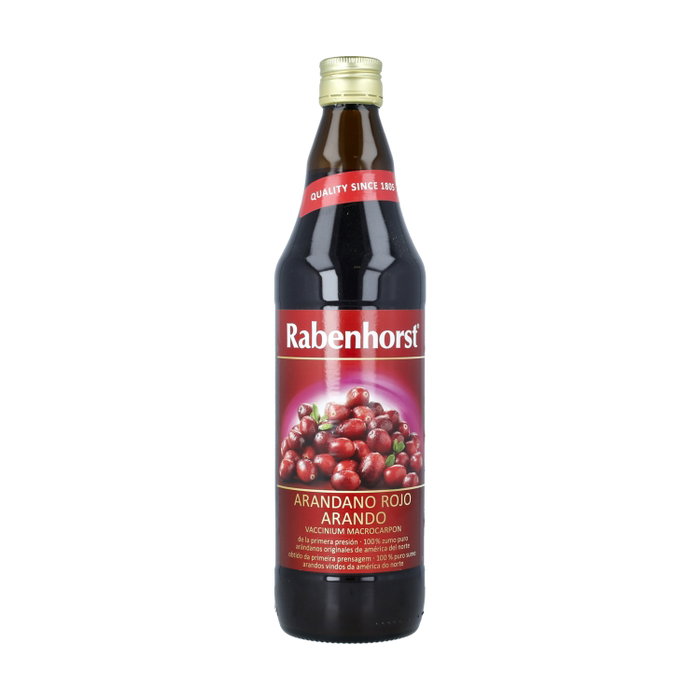 Rabenhorst Zumo de Arándano Rojo Americano BIO 750 ml - 100% Puro Prensado Rabenhorst Zumo de Arándano Rojo Americano BIO 750 ml - 100% Puro Prensado