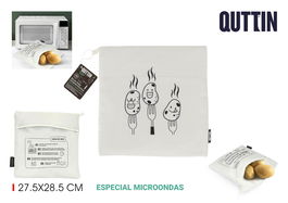 Quttin Bolsa para Patatas al Microondas 27.5 x 28.5 cm (12 Unidades)