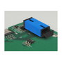 DeLOCK Acoplador de fibra óptica para PCB SC Simplex hembra a SC Simplex hembra monomodo azul