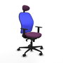 PIQUERAS Y CRESPO Silla de oficina Jorquera Morado y Azul