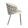 Silla Estampado Tejido-Metal Contract 56,50 X 56 X 74,50 cm (Set de 2)