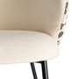 Silla Estampado Tejido-Metal Contract 56,50 X 56 X 74,50 cm (Set de 2)