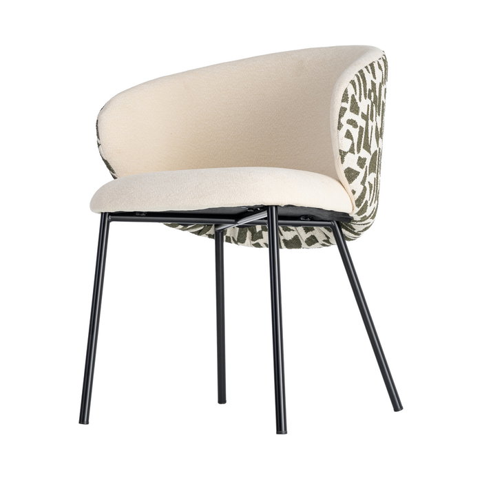 Silla Estampado Tejido-Metal Contract 56,50 X 56 X 74,50 cm (Set de 2) Silla Estampado Tejido-Metal Contract 56,50 X 56 X 74,50 cm (Set de 2)