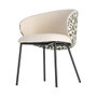 Silla Estampado Tejido-Metal Contract 56,50 X 56 X 74,50 cm (Set de 2)