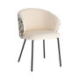 Silla Estampado Tejido-Metal Contract 56,50 X 56 X 74,50 cm (Set de 2)