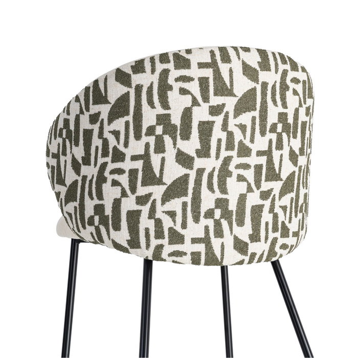 Silla Estampado Tejido-Metal Contract 56,50 X 56 X 74,50 cm (Set de 2) Silla Estampado Tejido-Metal Contract 56,50 X 56 X 74,50 cm (Set de 2)