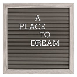 Ixia Mural de Pared Gris de PVC con Letras Incluidas
