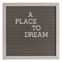 Ixia Mural de Pared Gris de PVC con Letras Incluidas