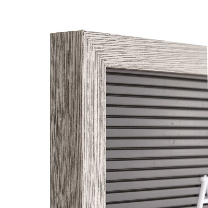 Ixia Mural de Pared Gris de PVC con Letras Incluidas