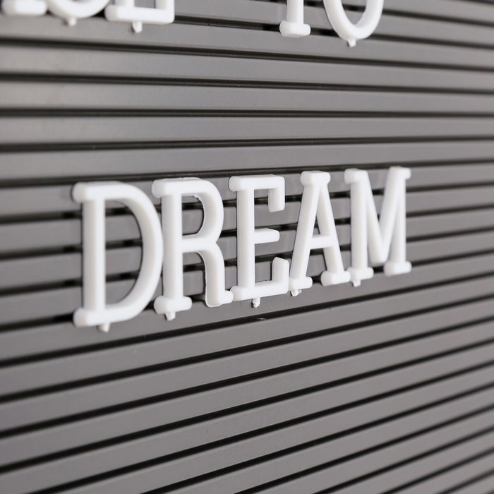 Ixia Mural de Pared Gris de PVC con Letras Incluidas