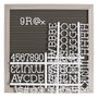 Ixia Mural de Pared Gris de PVC con Letras Incluidas