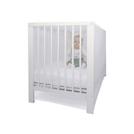 Basics Mosquitera para cunas de bebé, blanca, 145 x 74 x 82,5 cm