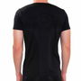 Camiseta de Manga Corta Hombre Hanker Negro
