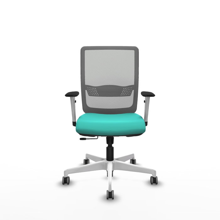 PIQUERAS Y CRESPO Silla de oficina Haches Turquesa y Gris PIQUERAS Y CRESPO Silla de oficina Haches Turquesa y Gris