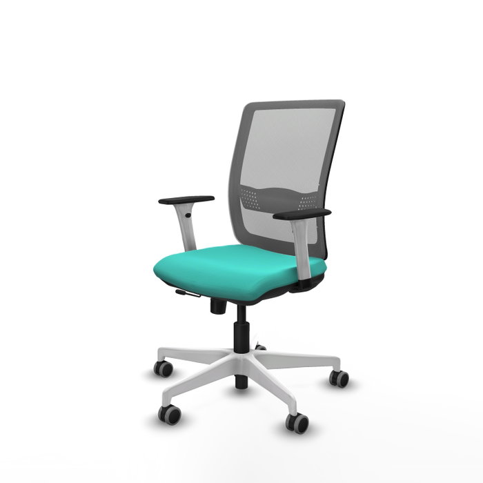 PIQUERAS Y CRESPO Silla de oficina Haches Turquesa y Gris PIQUERAS Y CRESPO Silla de oficina Haches Turquesa y Gris