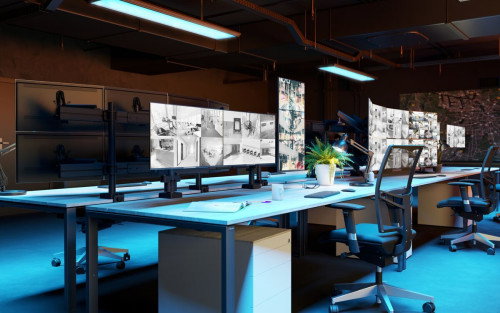 Vogel's MOMOC203B Adaptador para componentes de barra de interfaz, Negro