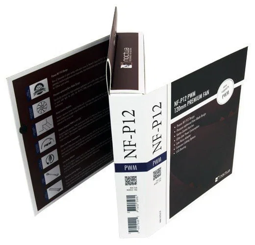 Noctua NF-P12 PWM Ventilador para PC 120mm/12cm, Marrón y Blanco, 1300 RPM, 92.3 m³/h, Rodamiento SSO-B, 4 Pines