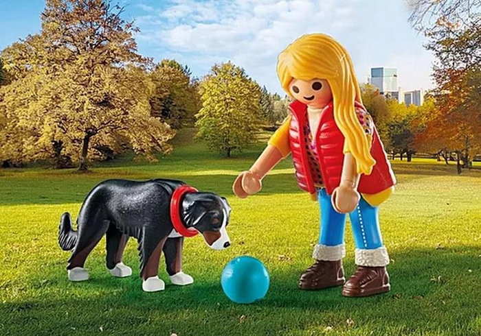 Playmobil Mujer con perro de montaña My Life Playmobil Mujer con perro de montaña My Life
