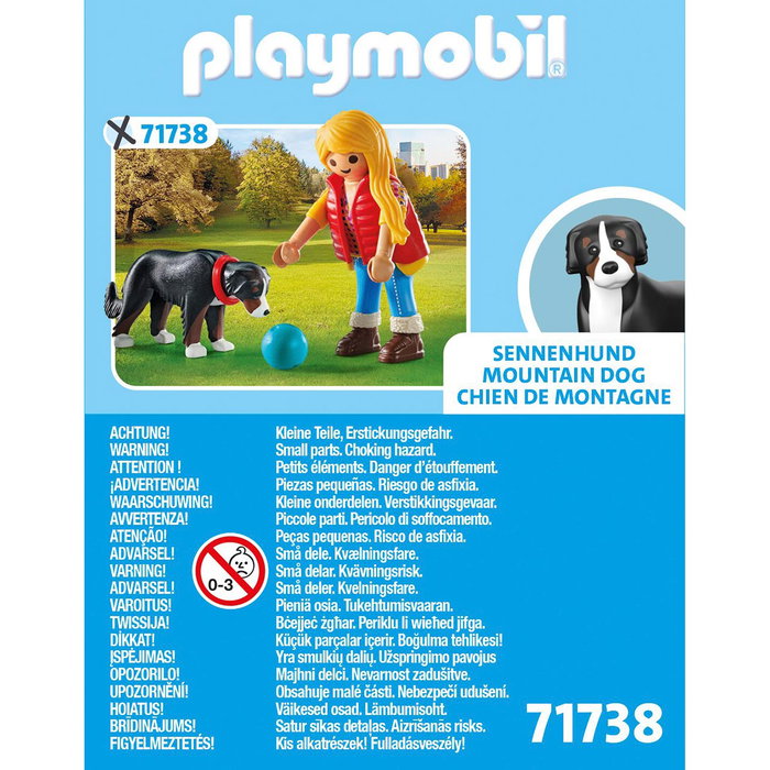 Playmobil Mujer con perro de montaña My Life Playmobil Mujer con perro de montaña My Life